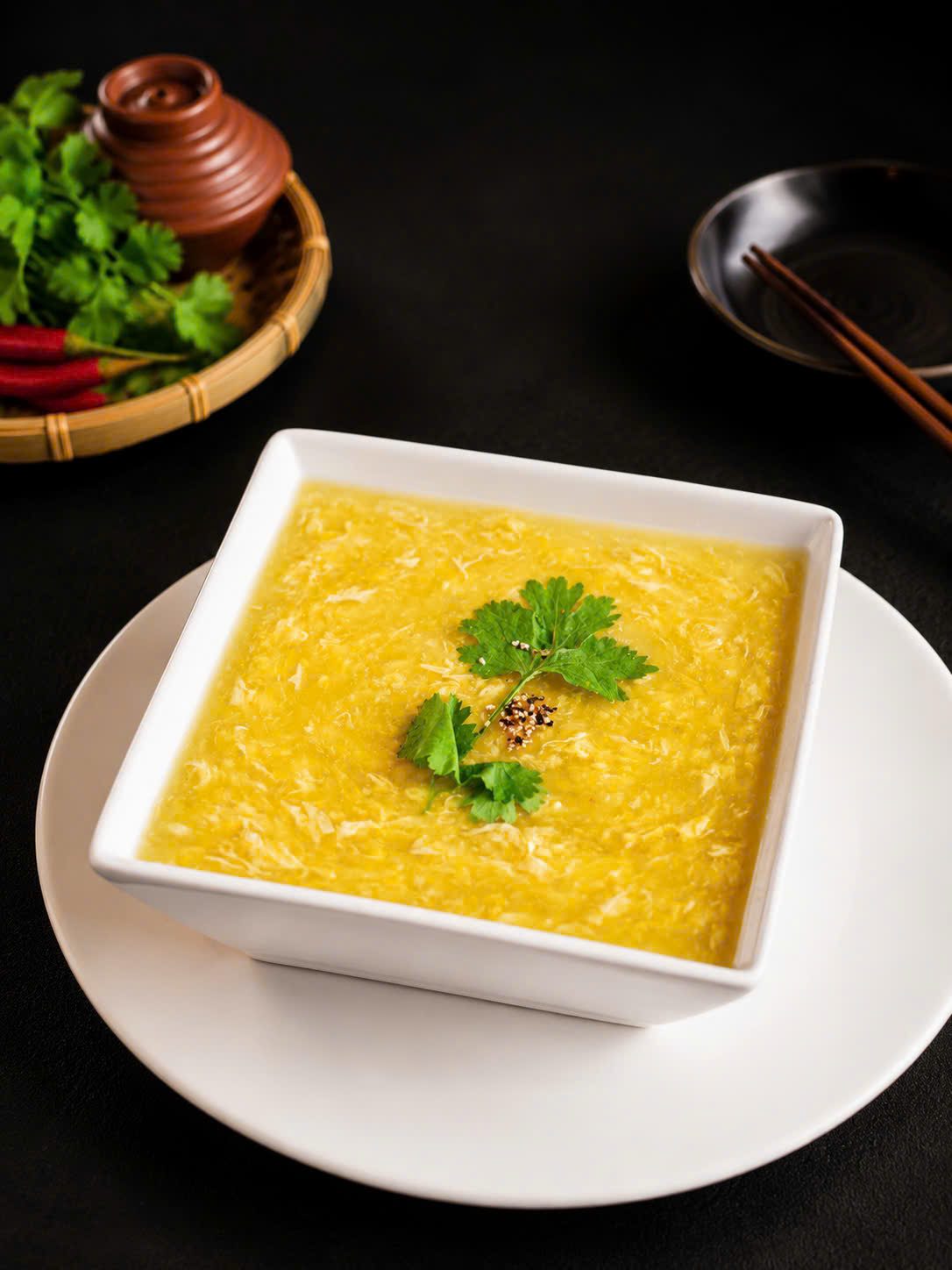 Entree Chicken and Corn Soup